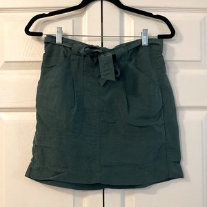 Cute Teal Paperbag-style Miniskirt